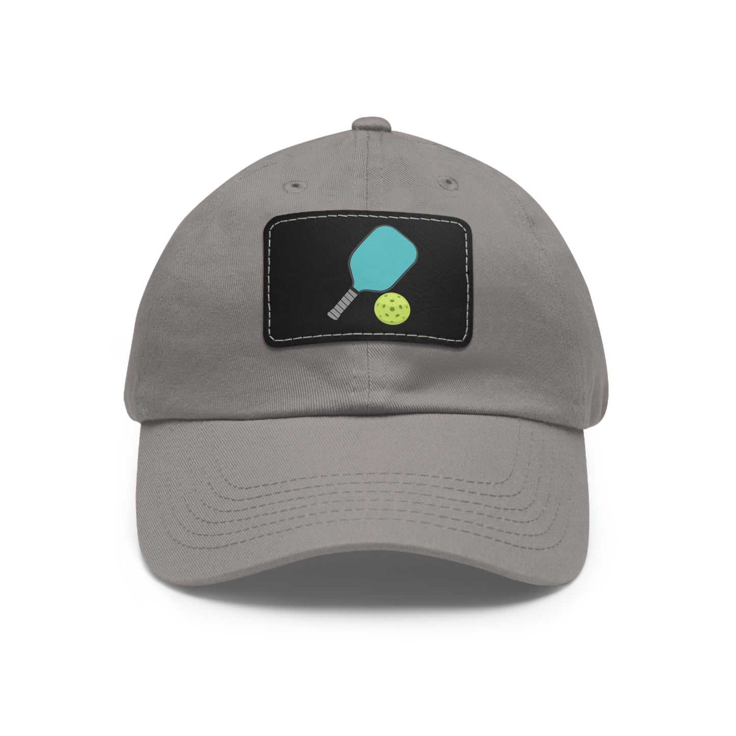 Dad Hat with Leather Patch (Rectangle)